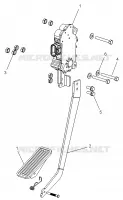RHD pedal del acelerador