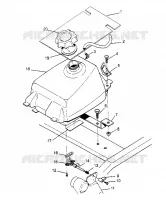 MONTAJE DEL DEPÓSITO DE COMBUSTIBLE 2x4 400L W957540 (4930093009A012)