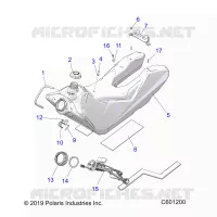 SISTEMA DE COMBUSTIBLE, FUEL TANK ASM.
