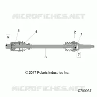 TREN, REAR HALF SHAFT