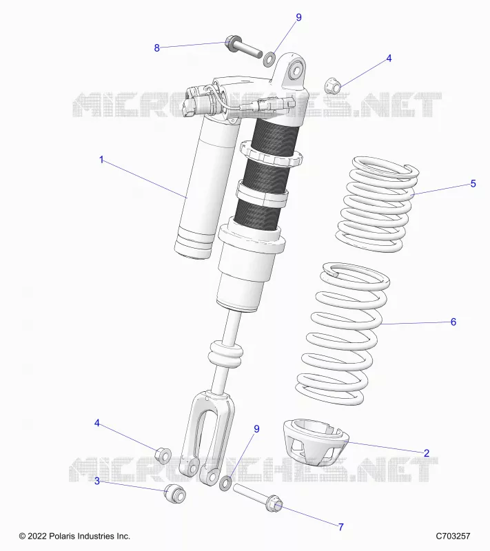 SUSPENSION, CHOQUE FRONTAL MOUNTING