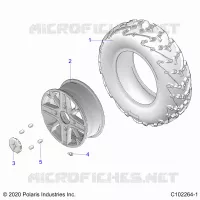 RUEDAS, FRONT TIRE