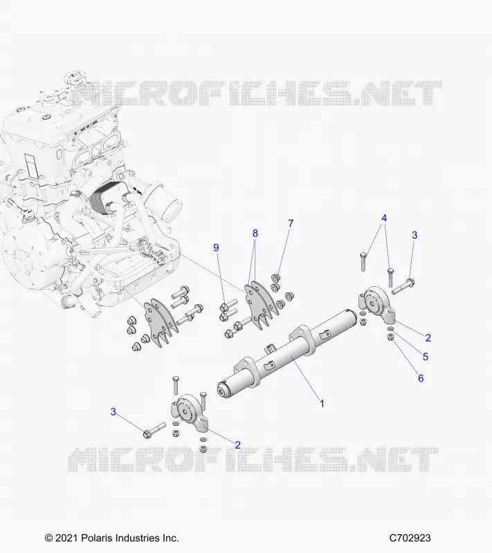 MOTOR, MOUNTING & LONG BLOCK
