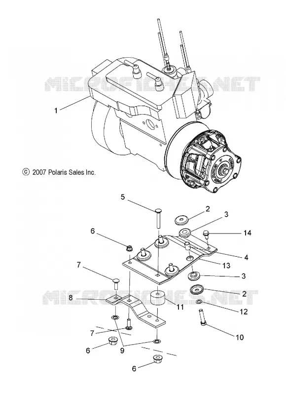 MOTOR, MOUNTING