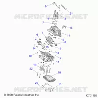 ENGINE, CRANKCASE AND CIGUEÑAL