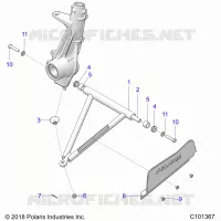 SUSPENSION, A-ARM AND PUNTAL MOUNTING