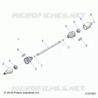 TREN, DRIVE SHAFT, FRONT