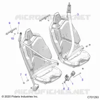 ASIENTO BELT MOUNTING, FRONT, STANDARD -Z22R4E92AD/AJ (C701293)