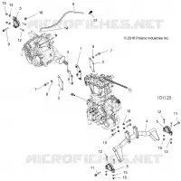 ENGINE, ENGINE AND TRANSMISION MOUNTING