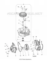 MOTOR, STATOR COVER AND VOLANTE