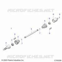 TREN, REAR DRIVE SHAFT