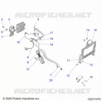 ELECTRICA, HORN AND LICENSE PLATE BRACKET