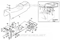 ASIENTO Y TANQUE DE GAS CLASSIC TOURING 0973365 and EUROPEAN CLASSIC TOURING E973 (4938493849A009)