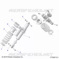 SUSPENSION, REAR MONTAJE DE DESCARGA