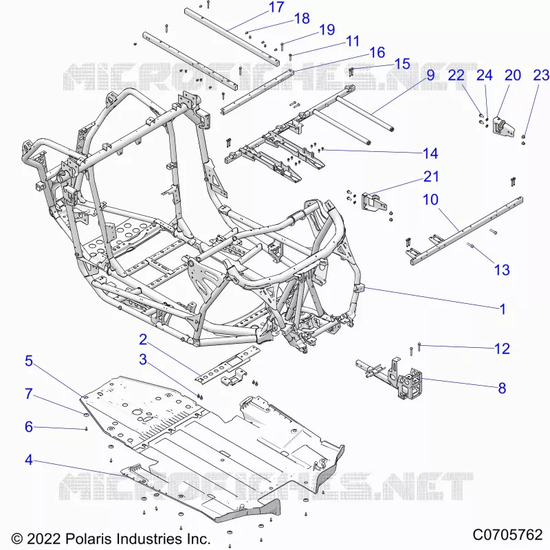 CHASSIS, MAIN FRAME AND ESQUÃD PLATES