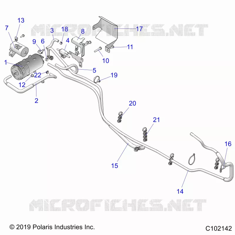 SISTEMA DE COMBUSTIBLE, FUEL TANK ASM., EVAP