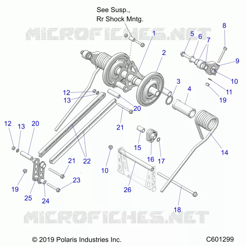 SUSPENSION, TRASERO ARM PAR