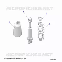 SUSPENSION, CHOQUE FRONTAL TRACK (7045511)
