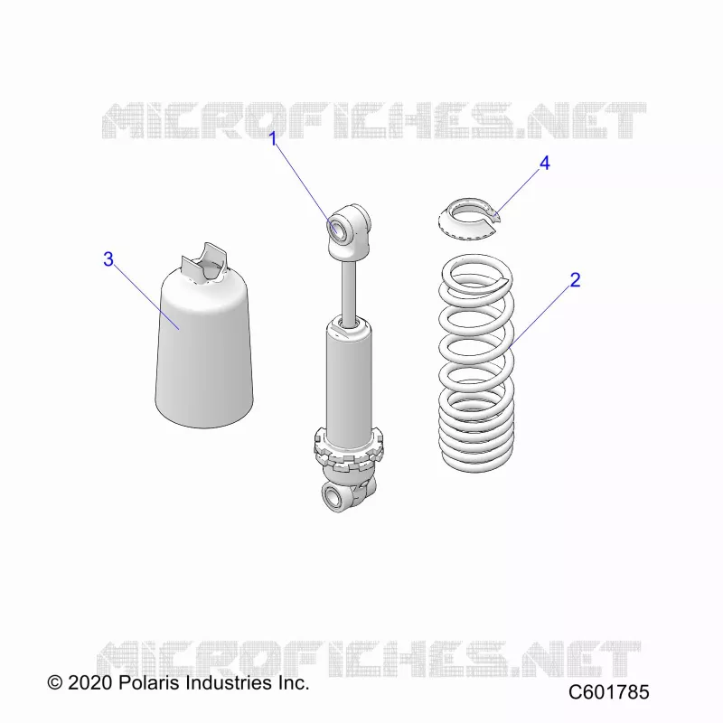 SUSPENSION, CHOQUE FRONTAL TRACK (7045511)