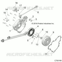 ENGINE, STATOR AND VOLANTE