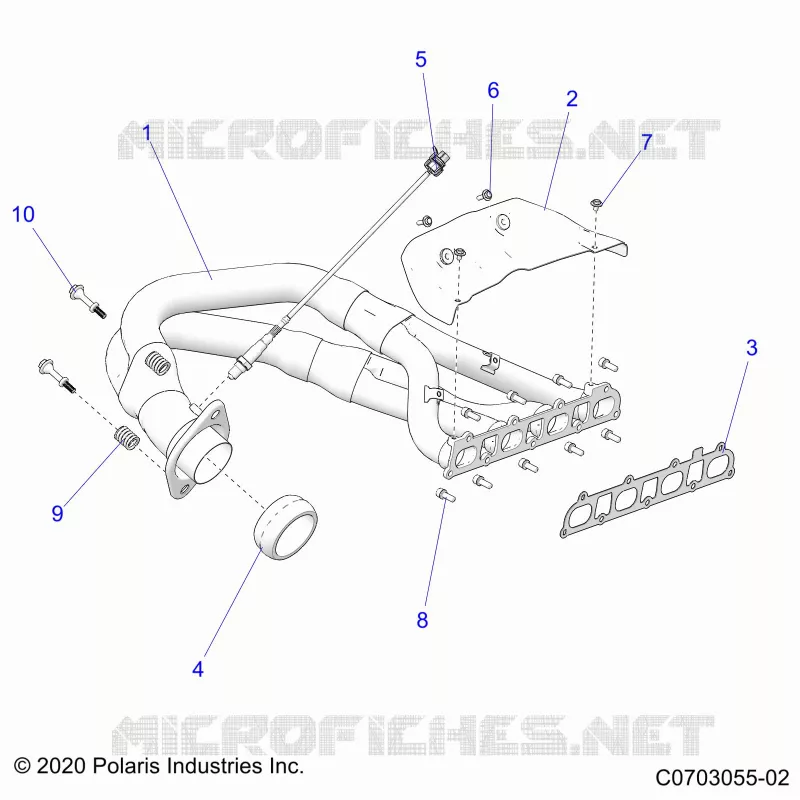 ENGINE, SISTEMA DE ESCAPE, HEADPIPE AND RELATED