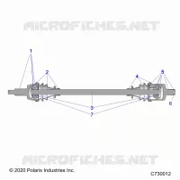 TREN, FRONT HALF SHAFT