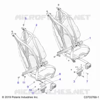 ASIENTO BELT MOUNTING, PREMIUM/ULTIMATE