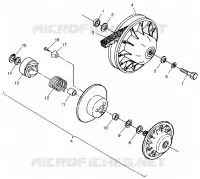 accionado de embrague Sportsman 400L W97AC38C (4939673967C002)