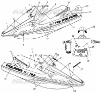 ETIQUETAS SLT 700 B964166 and  Intl. SLT 700 I964166 (4933923392A007)