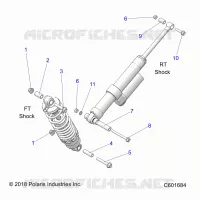 SUSPENSION, MONTAJE DE DESCARGA, REAR SUSP.
