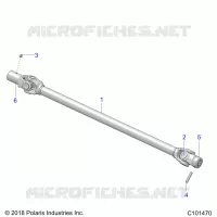 TREN, PROP SHAFT, FRONT