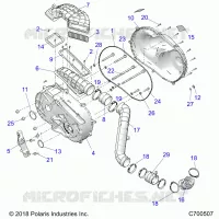 DRIVE TRAIN, TAPA DEL EMBRAGUE AND DUCTING
