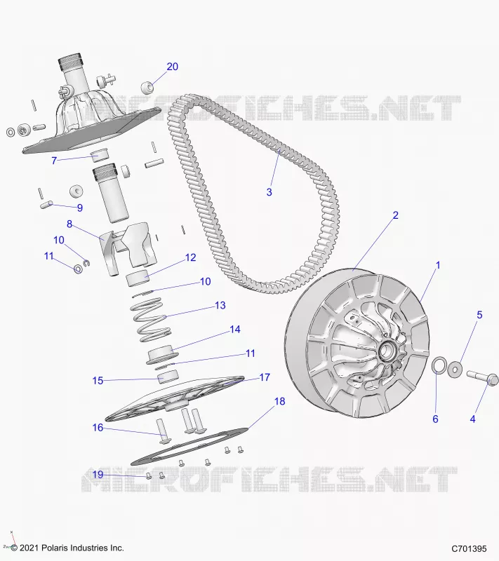 TREN, SECONDARY CLUTCH