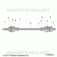 TREN, FRONT HALF SHAFT