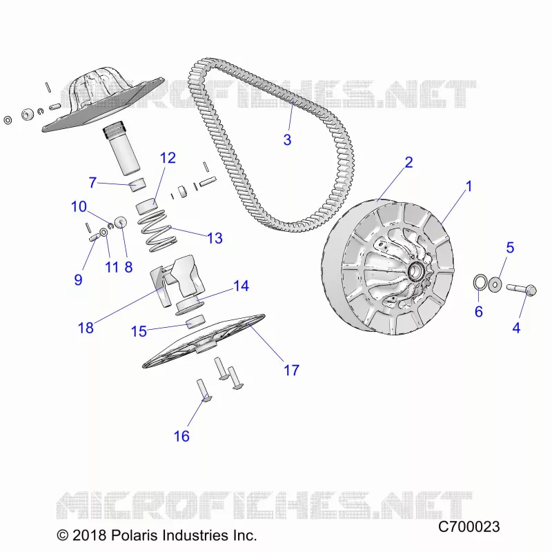 TREN, SECONDARY CLUTCH