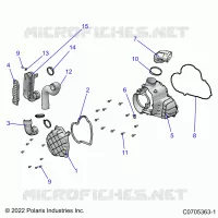 ENGINE, ALTERNADOR COVER HVAC