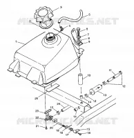 GASOLINA TANK Magnum 2X4 W97AA42A (4940704070A011)