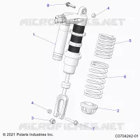 SUSPENSION, CHOQUE FRONTAL MOUNTING