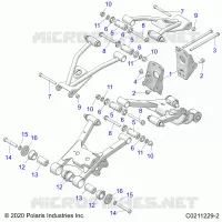 SUSPENSION TRASERA CONTROL ARM, MOUNTING