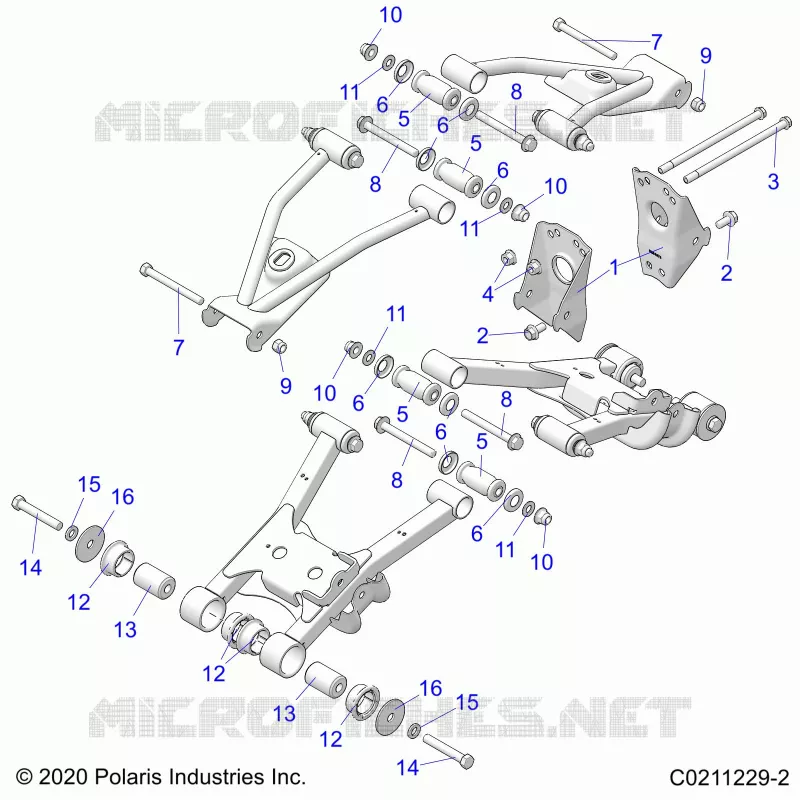 SUSPENSION TRASERA CONTROL ARM, MOUNTING