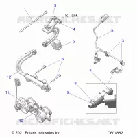 SISTEMA DE COMBUSTIBLE, RAIL, LINES AND THROTTLE BODY