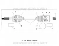 TREN, REAR HALF SHAFT