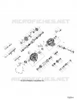 DRIVE TRAIN, PRINCIPAL GEARCASE INTERNALS (FROM 7/1/2018)