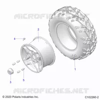 RUEDAS, REAR TIRE