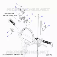MOTOR, THROTTLE CONTROL ASM.