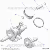 ENGINE, CIGUEÑAL, PISTON AND BALANCE SHAFT
