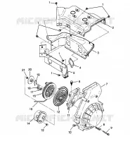 VENTILADOR DE LA CUBIERTA Y EL ARRANQUE DE RETROCESO XCF 0981643 (4942774277C007)