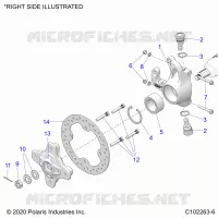 SUSPENSIÃ“N DELANTERA HUBS, KNUCKLES AND BRAKE DISC