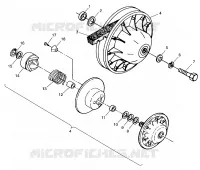 accionado de embrague XPRESS 300 W98CA28C (4945364536B014)