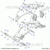 SUSPENSION TRASERA CONTROL ARM, MOUNTING